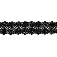 thumbnail image 1 of Altotux 2.25" Sheer Organza Embroidered Black Ribbon Trim Bead Sequins By Yard, 1 of 1