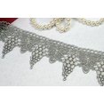 thumbnail image 1 of Altotux 2.75" Gold Lilac Gray Pink Olive Embroidered Venice Lace Trim By 15" (GRAY), 1 of 1