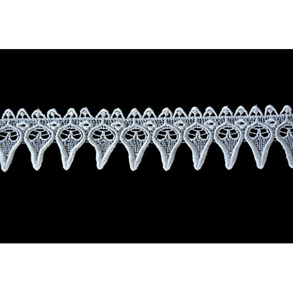 Altotux 2 inches White & Ivory Venice Lace Trim By 2 Yard (Ivory)