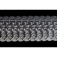 thumbnail image 1 of Altotux 3.75" White Embroidered Floral Tulle Lace Trim By Yard, 1 of 1