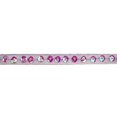 thumbnail image 1 of Altotux 3/8" Beaded Organza Ribbon Trim with Magenta Iridescent Sequins Trimming Craft Supplies By 2 Yards, 1 of 1