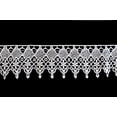 thumbnail image 1 of Altotux 3" White and Ivory Rayon Venice Guipure Floral Lace Trim By Yardage (White), 1 of 1