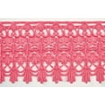 thumbnail image 1 of Altotux 4.75" Embroidered 7 Colors Floral Venice Lace Trim Turquoise Pink Navy Guipure Trimming By Lot of 5 Yards (Coral), 1 of 2