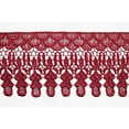 thumbnail image 1 of Altotux 5" 19 Colors of Embroidered Floral Scalloped Venice Lace Trim Victorian Guipure Sewing Supplies By Yard (Burgundy), 1 of 2