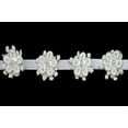 thumbnail image 1 of Altotux 7/8" White Ivory Venice Lace Flower Sequins Bead Floral Trim 3/8" Ribbon (Ivory), 1 of 1