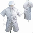 thumbnail image 1 of Altotux Baby Boy & Toddler Christening 5PC White Vest Shorts Suit S M L XL 2T 3T 4T, 1 of 7