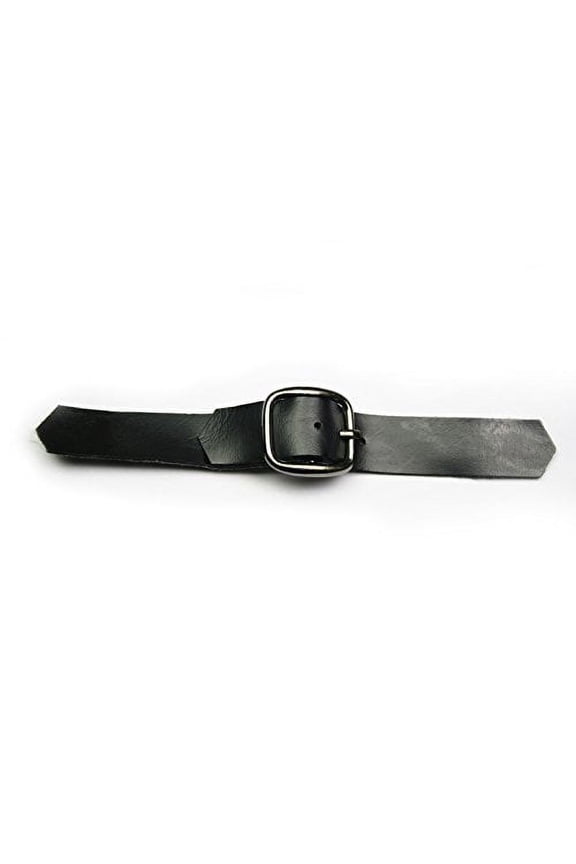 Black Decorative Faux Leather Adjustable Belt Costume Design Accessories by 2 Pcs