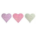 thumbnail image 1 of Altotux Iridescent Heart Self Adhesive Applique Sticker Patch White Pink Lilac (White), 1 of 3