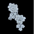 thumbnail image 1 of Altotux White French Lace Bridal Beaded Sequins Applique by 2 pieces (F4 7.25"x3" White), 1 of 2