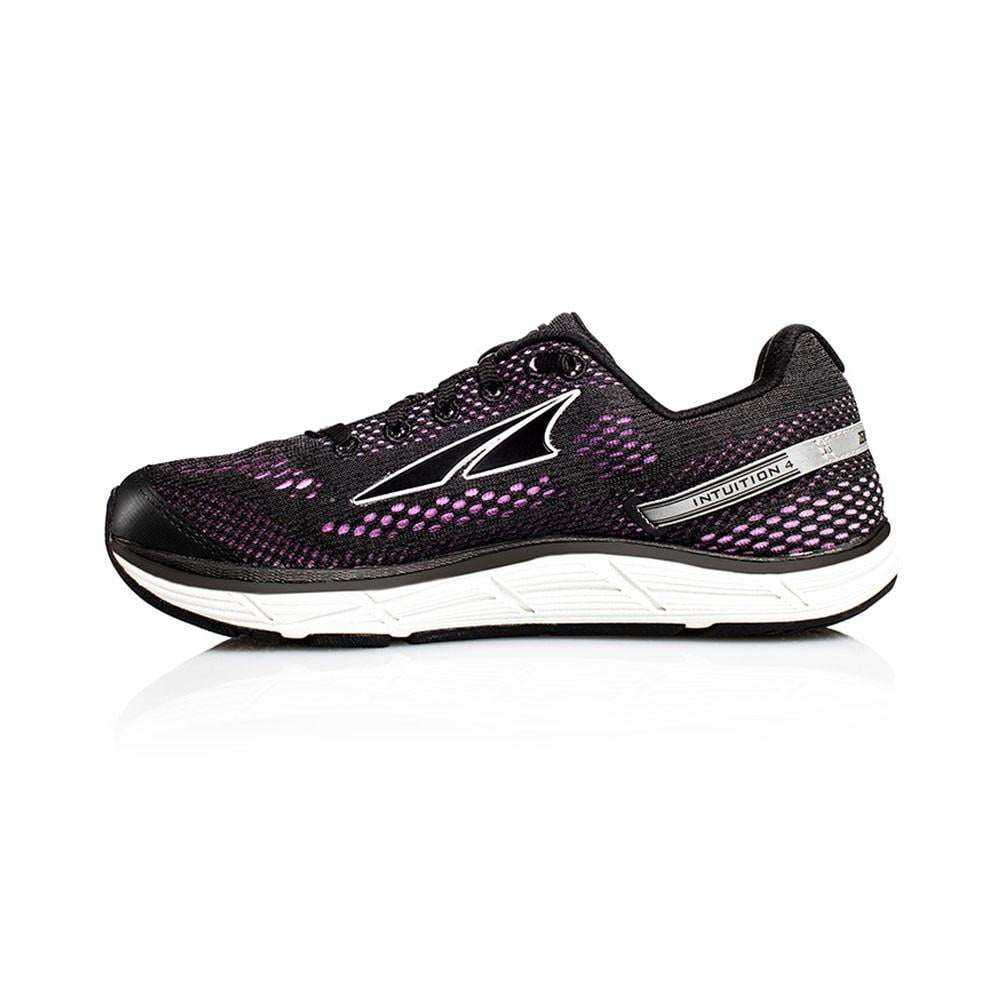 Altra Women's Intuition 4 Running Shoe, Purple/Black, 7 M US