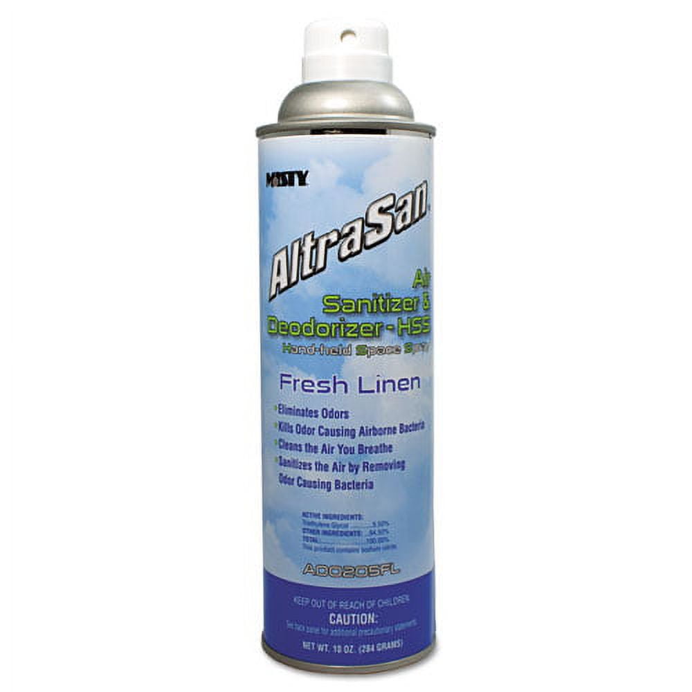 Handheld Air Sanitizer/Deodorizer, Fresh Linen, 10 oz Aerosol Spray, 12/Carton Handheld Air Sanitizer/Deodorizer, Fresh Linen, 10 oz Aerosol Spray, 12/Carton