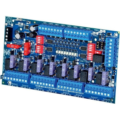 Altronix ACMS8 Dual-Input Access Power Controller, 8 Fuse-Protected Outputs, Board