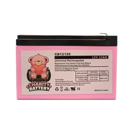 Altronix AL1012ULX 12V 12Ah Replacement Alarm battery by Charity Battery