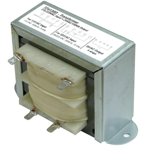 Class 2 Transformer, 100 VA, Not Rated, 24V AC, 115/220V AC T24130D