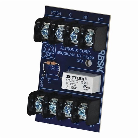 Altronix RBSN Relay Mod 12vdc/24vdc Dpdt 1a Accs