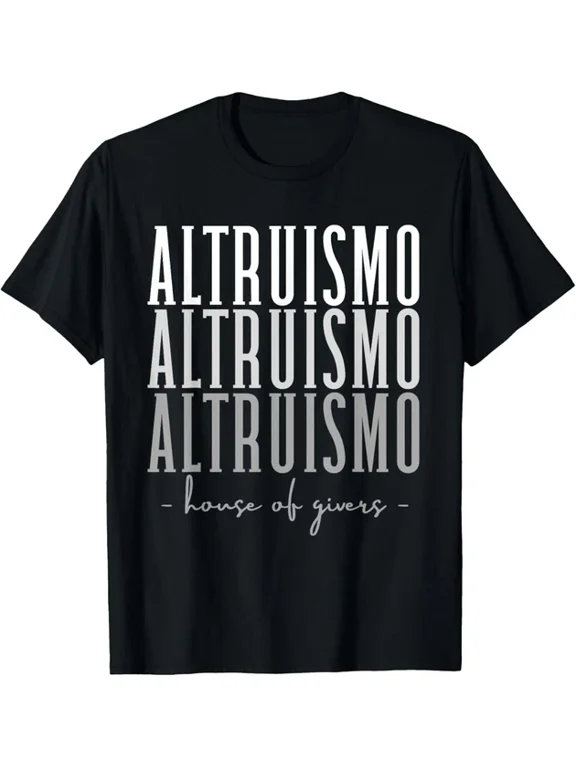 Altruismo House Of Givers Graphic Design Casual Everyday Statement T-Shirt