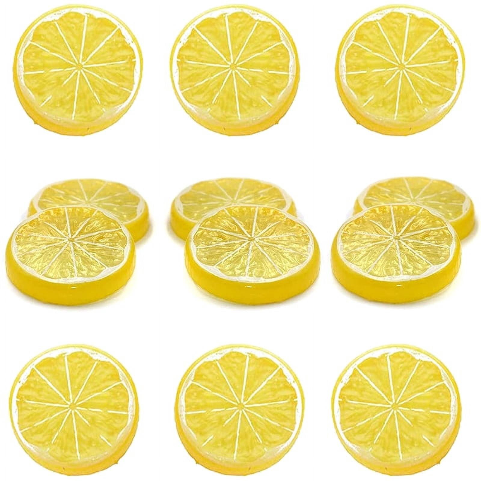 Altsales 12pcs Artificial Plastic Lemon Slices Fake Fruit Home Decor ...