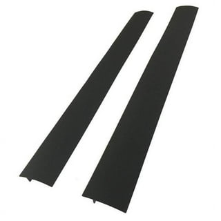 TSV 2pcs Kitchen Silicone Gap Covers, 21 Gap Fillers Stove Counter Gap  Covers, T-Shaped, Black 