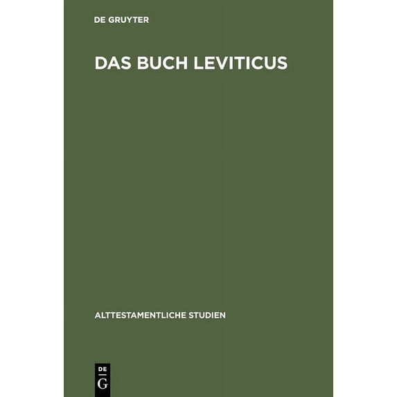 Alttestamentliche Studien Das Buch Leviticus, Book 4, (Hardcover)