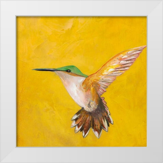 Altug, Mehmet 15x15 White Modern Wood Framed Museum Art Print Titled - Sweet Hummingbird II