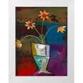 thumbnail image 1 of Altug, Mehmet 15x18 White Modern Wood Framed Museum Art Print Titled - Abstract Expressionist Flowers II, 1 of 4