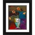 thumbnail image 1 of Altug, Mehmet 25x32 Black Ornate Wood Framed with Double Matting Museum Art Print Titled - Abstract Expressionist Flowers II, 1 of 4