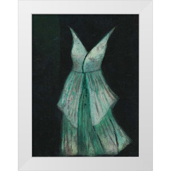 Altug, Mehmet 25x32 White Modern Wood Framed Museum Art Print Titled - White Dress I