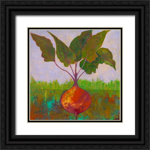 Altug, Mehmet 26x26 Black Ornate Wood Framed with Double Matting Museum Art Print Titled - Veggie Garden IV