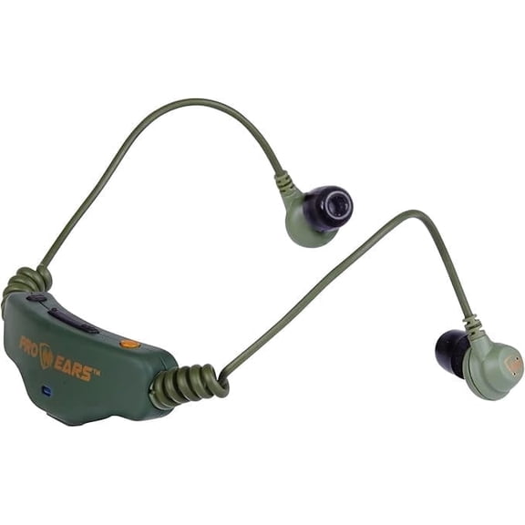 Altus Pro Ears Stealth 28 HT Electronic Hearing Protection  In-Ear Shooting Ear Protection, NRR 28 Noise Reduction, Sound Amplification, Rechargeable, Green