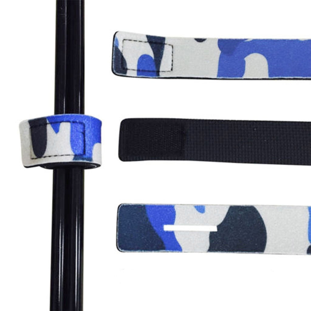 Alueeu Fishing Rod Tie Strap Belt Tackle Elastic Wrap Band Pole Holder Tool  Accessories Velcro fishing rod non-slip strap fixing device camouflage 