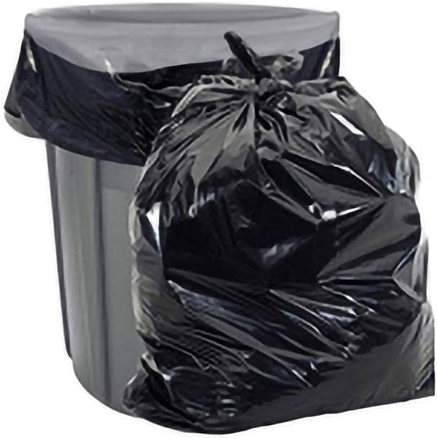 Aluf Plastics - COEX 3 Ply Garbage Bags, 20-30 Gallon, 1.5 Mil (eq), 30"x36", Black, 100 Count