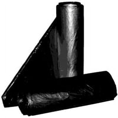 Aluf Plastics RCT-60XX Star Sealed Coreless Rolls with E-Z Tie Flap Closure, 60 gal, Polyethylene, 38" x 58", Black (Pack of 100)