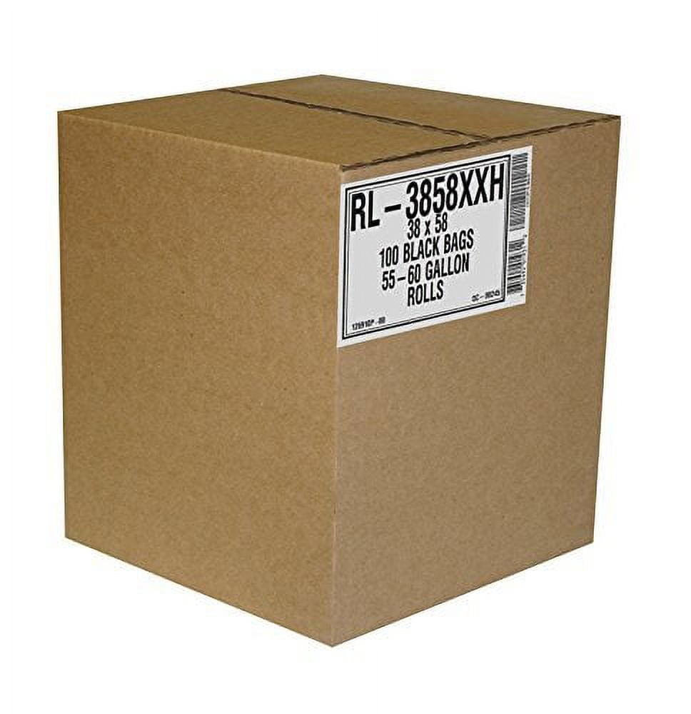 100x Starre Müllbeutel 55-60 Liter – Extra Starke, Reißfeste Abfallsäcke Aus Recyceltem Material (147 X 96,5 Cm)
