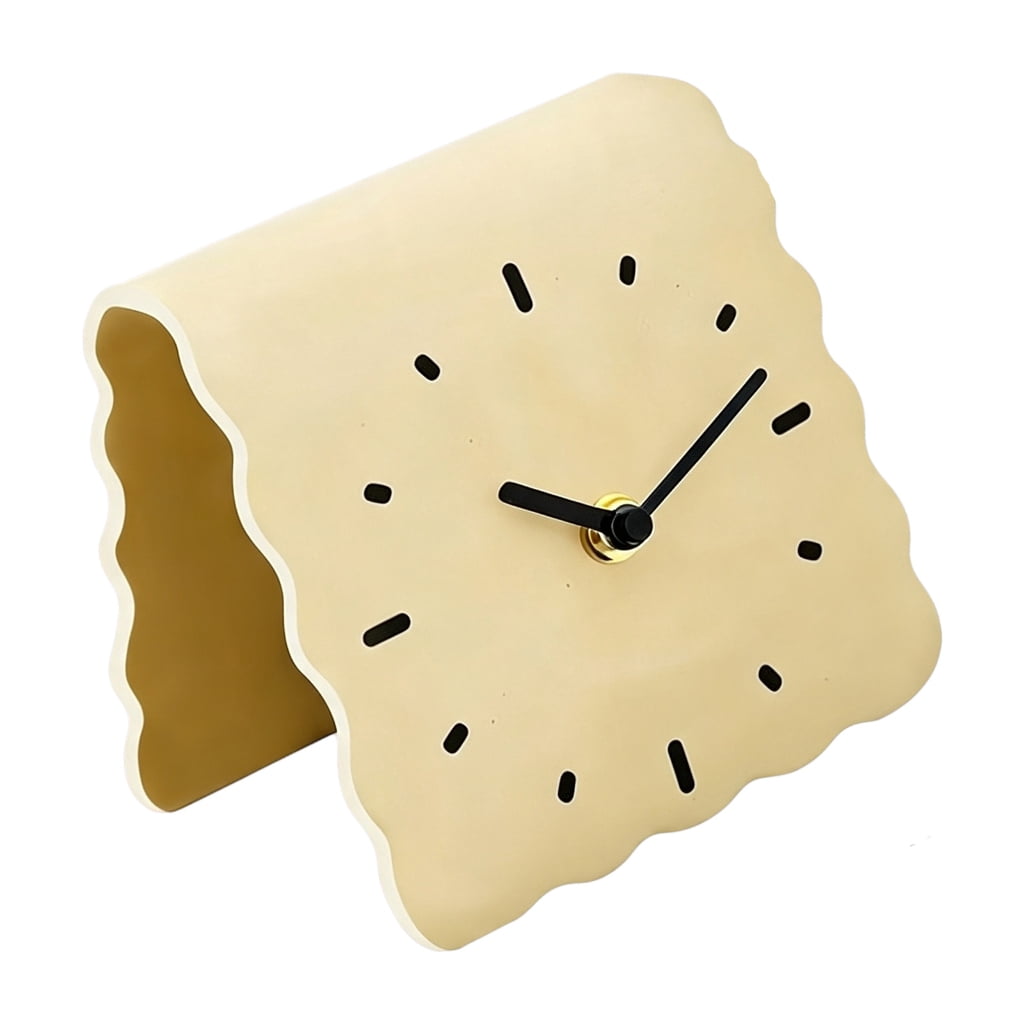 Aluhayos Acrylic Tabletop Clock with Quiet Movement for Desk Shelf and ...