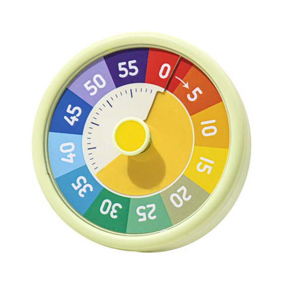 Aluhayos Visual Timer Count 1-Piece Down Clock Clear Edition 2 for Kitchen Cooking Study Exercise Plastic