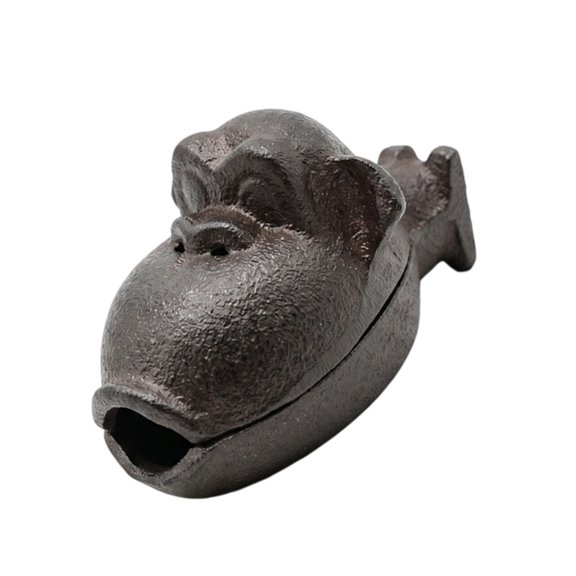 Aluhayos Cast Iron Monkey 1-Piece Metal Statue Incenses Decors Ashtray Study for Home