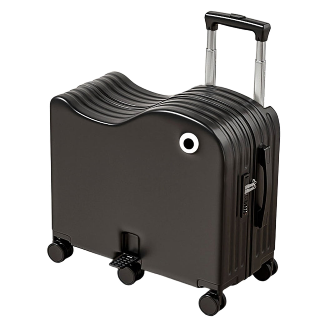 Hard Shells Picture Aluhayos Children Ride-On Rolling Luggage with Hard Shell for Family ...