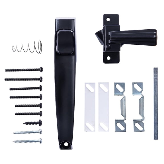 Aluhayos Door Pull Latches Black Set Screen Storms Repair Projects for Home