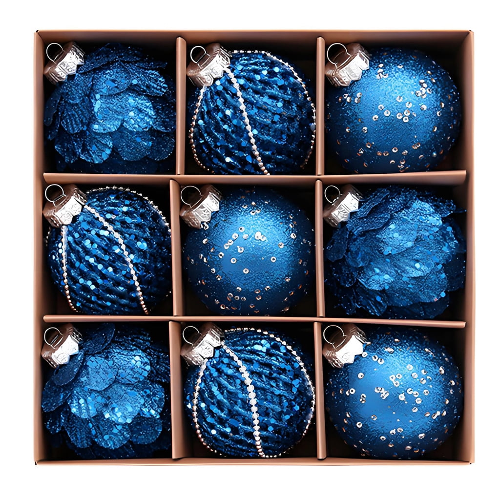Plastic Tree Form Aluhayos Tree Display Christmas Bauble Set with Plastic Hanging Form ...
