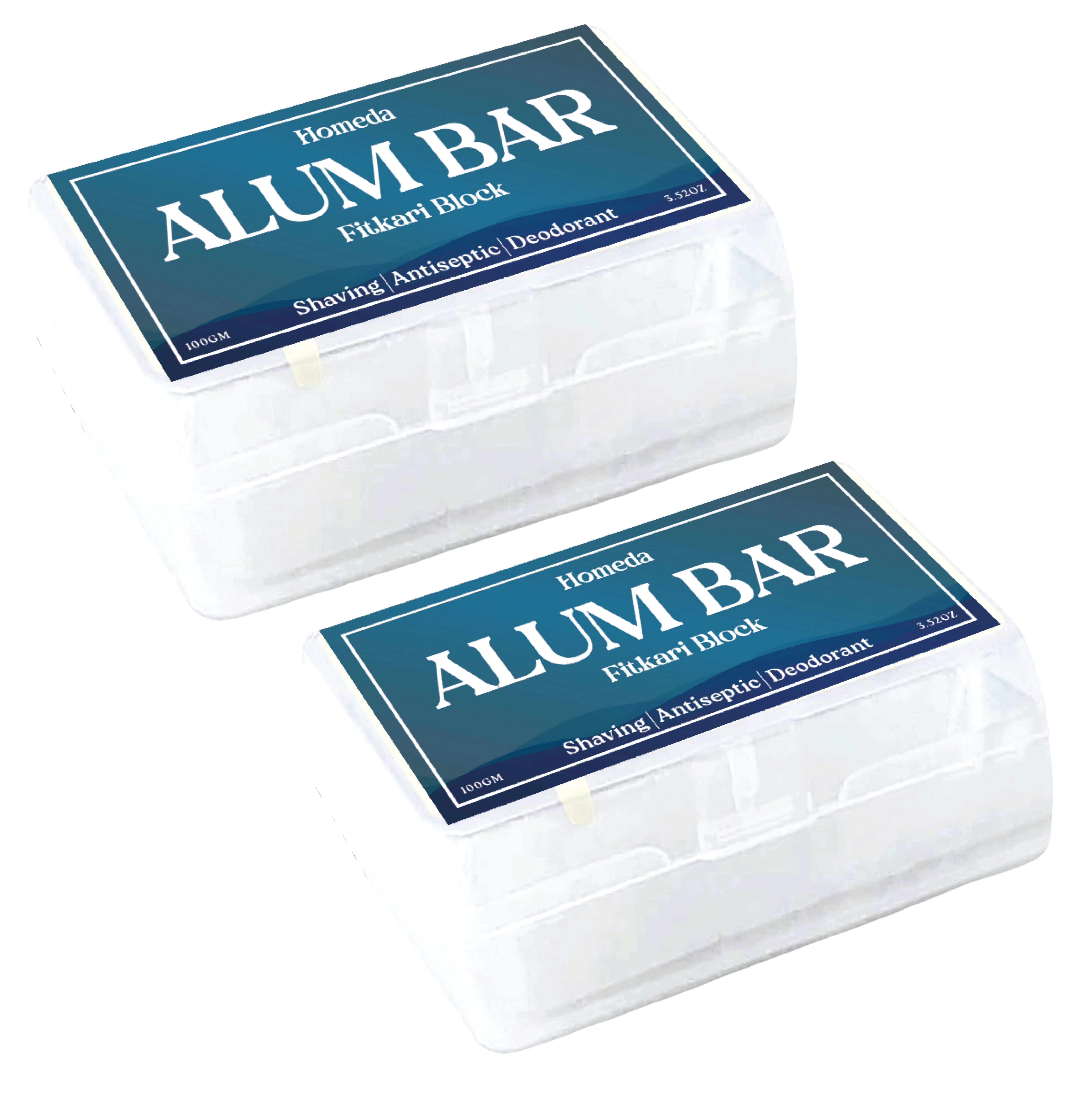 Alum Block for Shaving (Pack of 2)