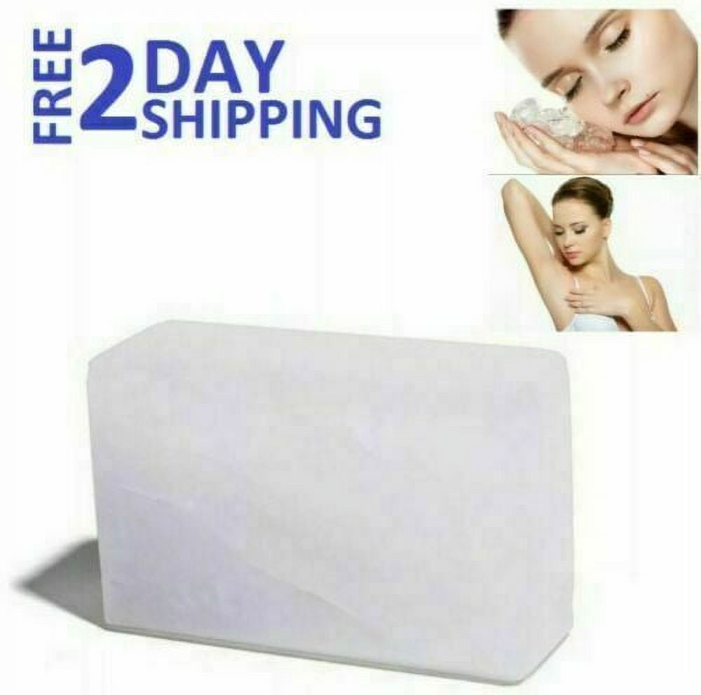 Alum Block with Travel Case Natural Aftershave Antiseptic Astringent After Shave Stops Bleeding