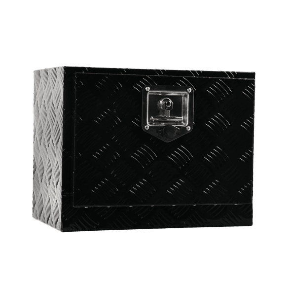 Alum Underbody Truck Tool Box 18"x12"x14“ Trailer Storage w/Lock T-Handle Latch