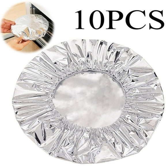 Alum&inum Foil Insulation Cover,Repeatable Aluminum Foil FilmInsulation Cover,Aluminum Foil Food Covers For Kitchen,Kitchen Fresh-Keeping Insulation Film(10pcs 7.87in/20cm)from ANMUYUM