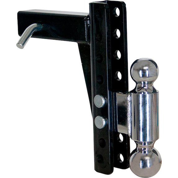 Aluma-Tow Steel 8 Adjustable Dual Ball Mount - 10,000 lbs GTWR, 2 & 2 5 ...