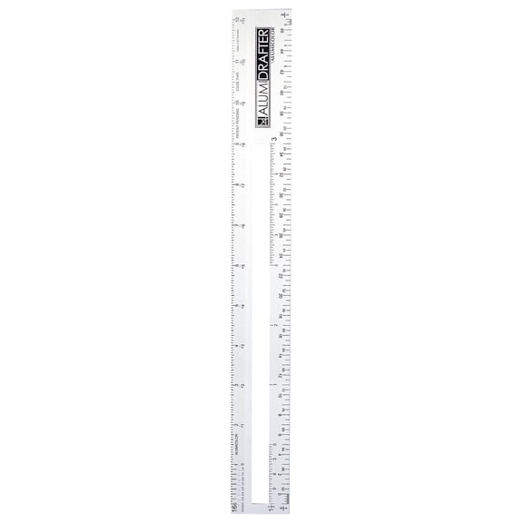 AlumiDrafter architect, 12 in., silver (pack of 2)