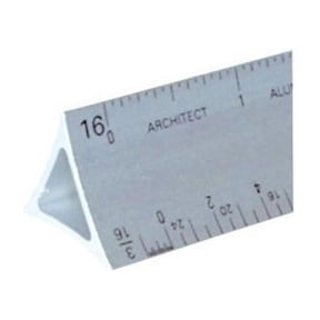 Alumicolor 12" Gold Hollow Aluminum Triangular Engineer Scale