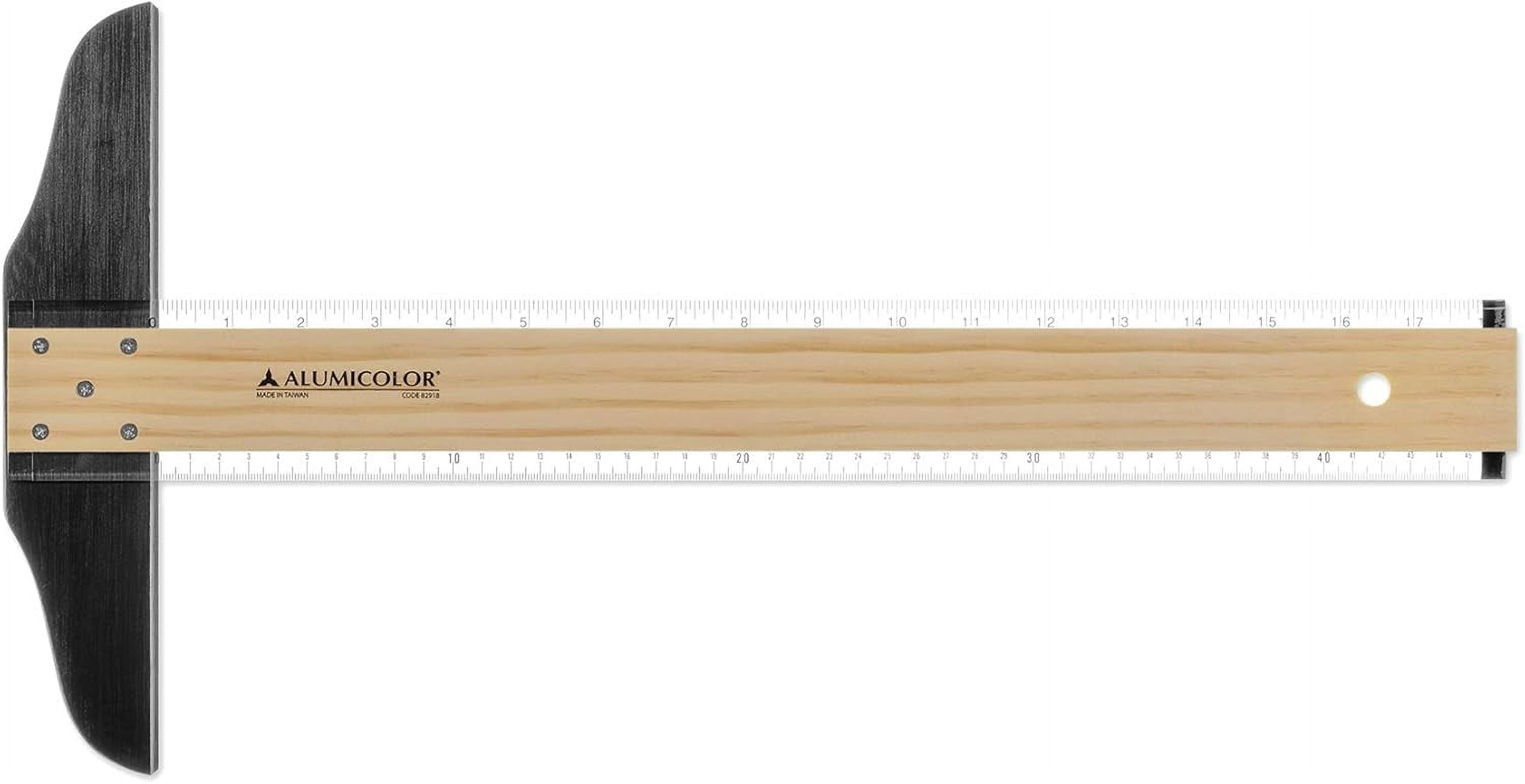 Alumicolor 18inch Wood/Acrylic Calibrated TSquare for Art Framing