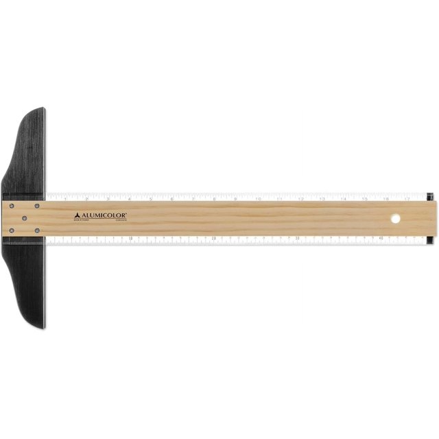 Alumicolor 18inch Wood/Acrylic Calibrated TSquare for Art Framing