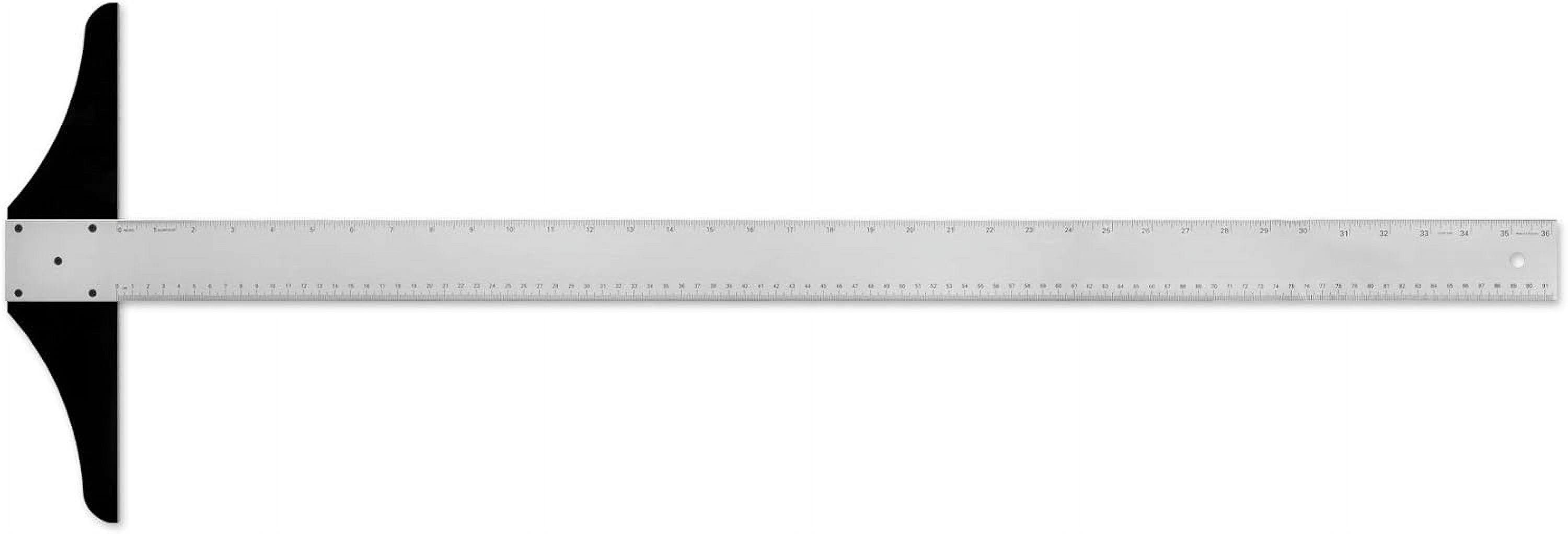 Alumicolor 36inch Steel Edge Aluminum TSquare for Art Framing