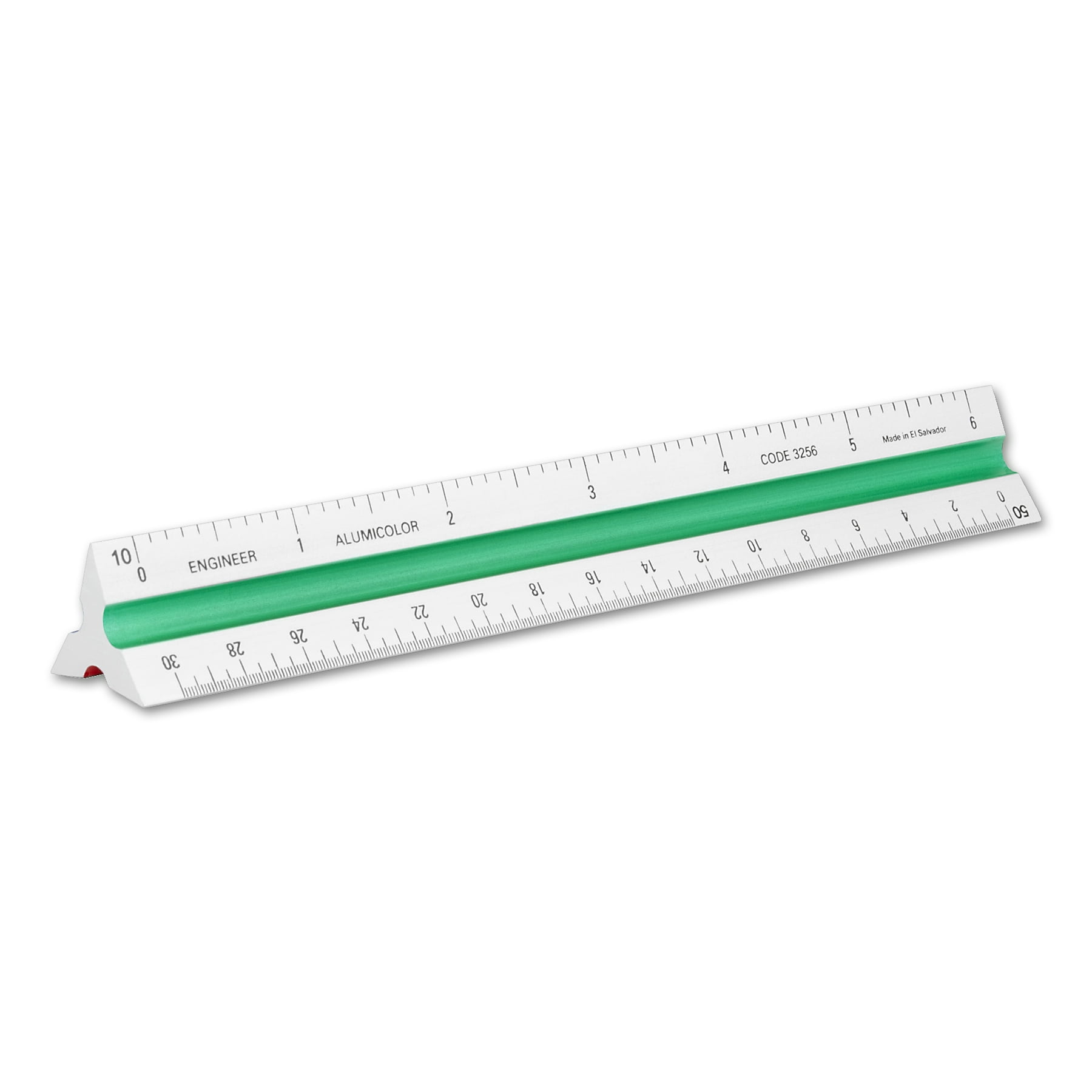 Alumicolor 6-INCH Aluminum Engineer Color-Coded Solid Drafting Scale ...